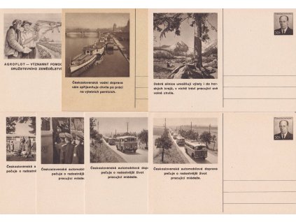 CDV 116 (1-7) Osobní doprava a agroflot, kompletní sada, bezvadné