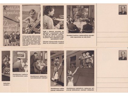 CDV 117 (1-9) Restaurace a vnitřní obchod, kompletní sada, bezvadné