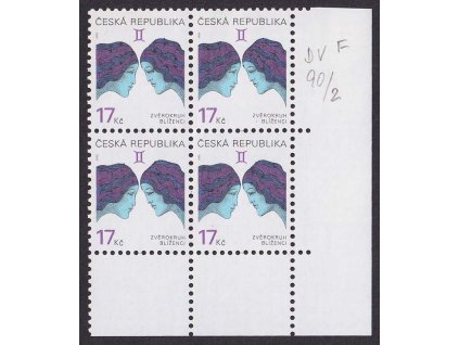 2002, 17 Kč Zvěrokruh, DV - pupen na čele hlavy, Nr.331, ** , ZP 90/2