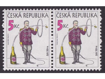 1995, 5 Kč Humor, DV - ryska na "I" (JIŘÍ), Nr.85, ** , ZP 15/1