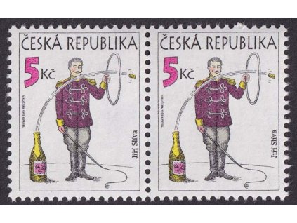 1995, 5 Kč Humor, DV - vodorovná ryska u lahve, Nr.85, ** , ZP 18/1