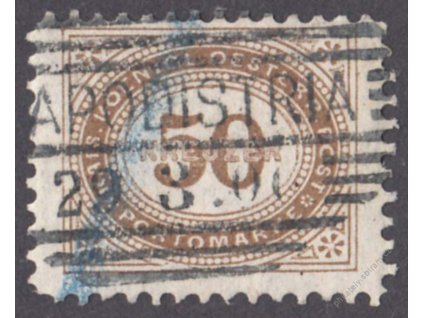 1894, 50Kr doplatní, L 11 1/2, MiNr.9XE, razítko