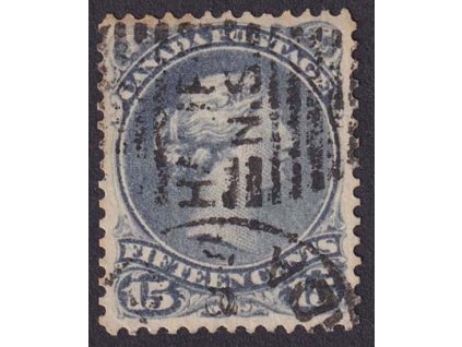 Kanada, 1868, 15 C Viktoria, MiNr.24, razítkované