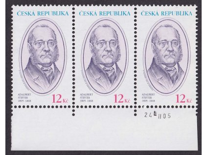 2005, 12 Kč Osobnosti, DV - vodorovná ryska nad "B", Nr.432, **