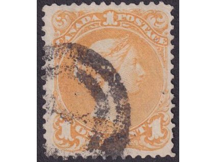 Kanada, 1868, 1 C Viktoria, MiNr.18, razítkované