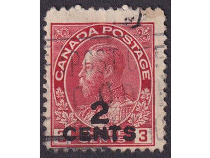 Kanada, 1926, 2C/3C Jiří V., MiNr.117, razítkované