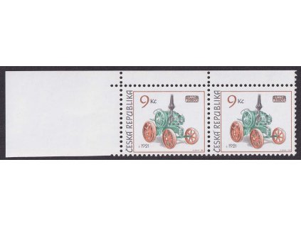 2005, 9 Kč Traktor, DV - svislá ryska za "č" (Kč), Nr.448, ** , ZP 2/1