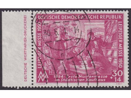 1950, 30 Pf Lipský veletrh, MiNr.249, razítkované, kraj. kus