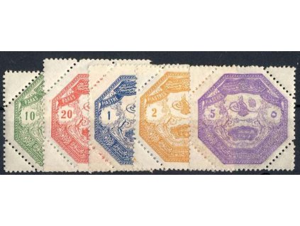 1898, 10Pa-5Pia série, MiNr.A85-E85, těžší *