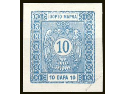 1898, 10Pa doplatní, ZT na křídovém papíru, (*)