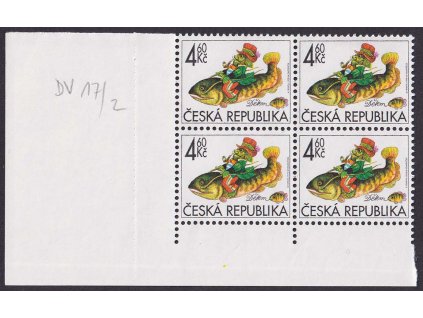 1998, 4.60 Kč Dětem, DV - skvrna vlevo pod kloboukem, Nr.190, **