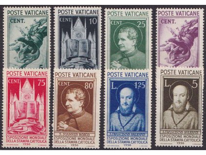 1936, 5C-10L série Katolický tisk, MiNr.51-58, ** , 10C daktyl