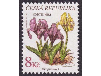 1997, 8 Kč Chráněná květena, DV - skvrna u levého listu, Nr.137, **