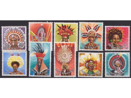 Papua Nová Guinea, 1978, 1-50 T série Masky, MiNr.341-50, **
