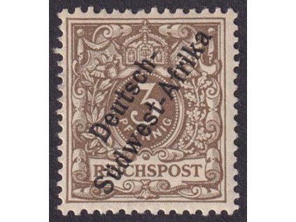 Südwestafrika, 1897, 3 Pf Orel, MiNr.1, těžší *