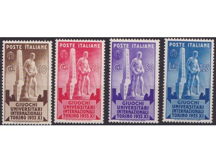 1933, 10C-1.25 L série Atlet, MiNr.448-51, ** , 50 C skvrnka