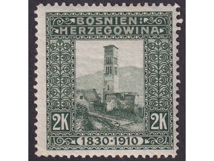 1910, 2 Kr Jajce, MiNr.59, * po nálepce
