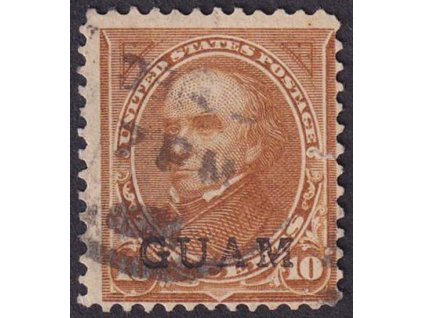 Guam, 1899, 10 C s přetiskem, MiNr.8, razítkované, dv