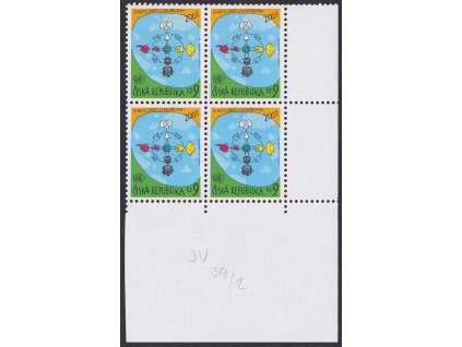 2001, 9 Kč Dialog mezi civilizacemi, DV - bílá skvrna přes "20", Nr.308, **