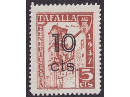 1937, Tafalla, 10C/5C Charitativní známka, (*)