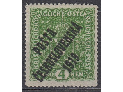 4K Znak, široký formát, I.typ, zk.Gilbert, Mrňák, Nr.50, * po nálepce