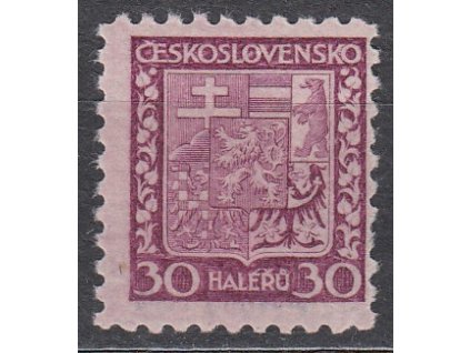 30h Znak, pergamenový papír, zk.Gilbert, Nr.252x, **