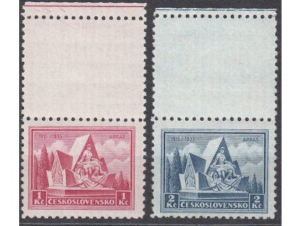 1-2Kč Arras, horní kupony, Nr.289-290, **