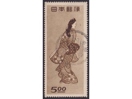 Japonsko, 1948, 5 Y Týden filatelie, MiNr.428, razítkované