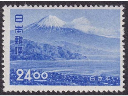 Japonsko, 1951, 24 Y Fudži, MiNr.525, * po nálepce