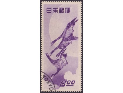 Japonsko, 1949, 8 Y Týden filatelie, MiNr.475, razítkované, lehký lom