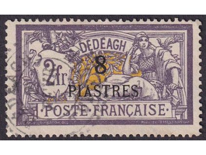 Dedeagatsch, 1902, 8P/2Fr Merson, MiNr.15, razítkované