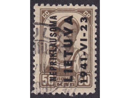 Lietuva, 1941, 50 K Rolnice, MiNr.7, razítkované