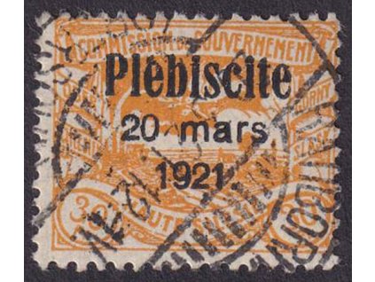 Oberschlesien, 1921, 30 Pf s přetiskem, MiNr.34, razítkované/**