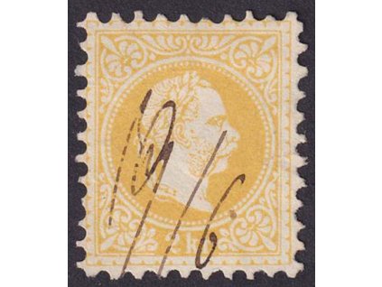 1867, 2 Kr Franc Josef, přepis, MiNr.35, nepatrně natrženo