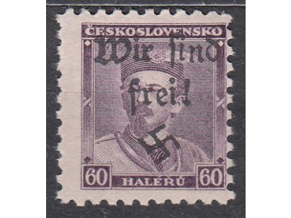 60h Tyrš, přetisk Wir sind frei!, **