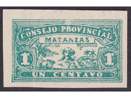 Kuba, Matanzas, 1902, 1 C lokální vydání, (*) , lehký fald