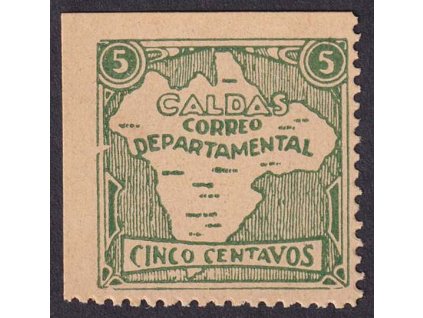 Kolumbie, Caldas, 1904, 5 C lokální vydání, (*)