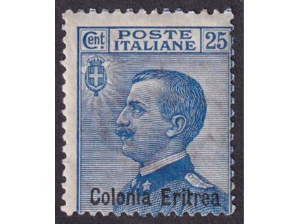 Eritrea, 1908, 25 C Emanuel s přetiskem, MiNr.35, **