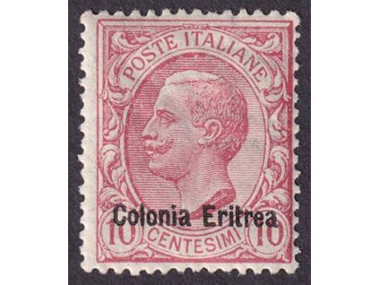 Eritrea, 1908, 10 C Emanuel s přetiskem, MiNr.34, **