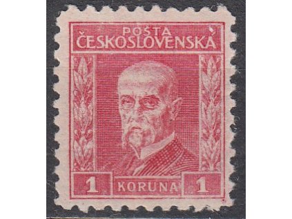 1Kč červená, V.typ, pr.7, Nr.200, **, dvl