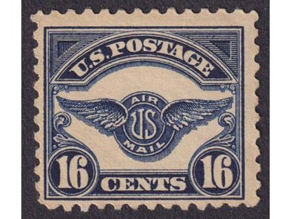 USA, 1923, 16 C letecká, MiNr.287, * po nálepce