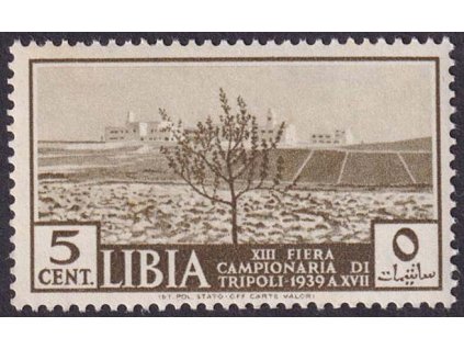 Libie, 1939, 5 C Veletrh Tripolis, MiNr.97, **