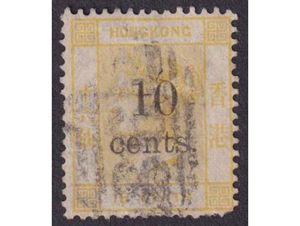 Hong Kong, 1876, 10C/16C Viktoria, MiNr.27, razítkované, kvalita - viz. foto