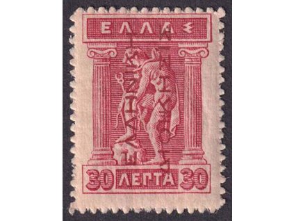 Turecko, 1912, 30 L karmínová, MiNr.28, * po nálepce