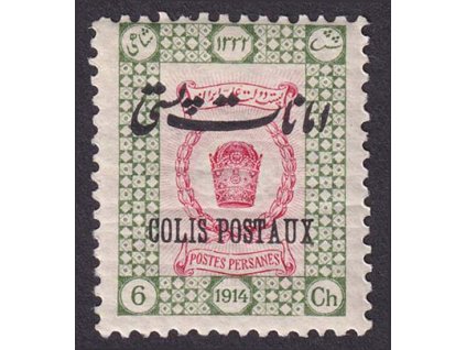 Irán, 1915, 6 Ch Paketmarken, MiNr.22, **