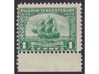 USA, 1920, 1 C Mayflower, MiNr.256, * po nálepce