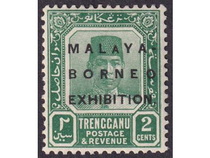 Trengganu, 1922, 2 C s výstavním přetiskem, MiNr.45, **
