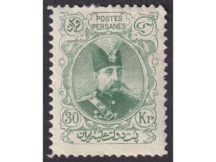 Irán, 1903, 30 Kr Šáh, MiNr.196, těžší *