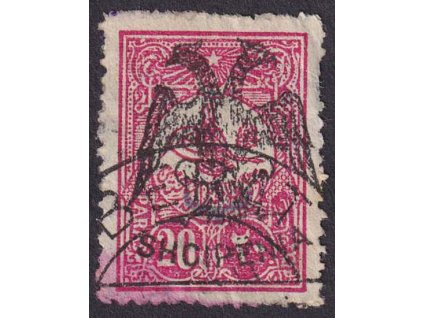 1913, 20 Pa Orel s přetiskem, MiNr.6x, razítkované, kvalita - viz. foto