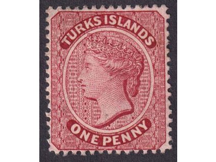 Turks Islands, 1873, 1 P Viktoria, MiNr.4, těžší *